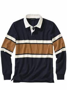 Varsity-Longsleeve marine/orange