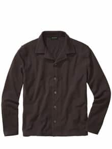 Jersey-Cardigan espresso