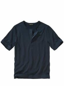 Gewichtiges Henley tintenblau