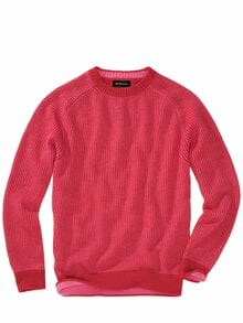 Linienwerk-Pullover glutgitter