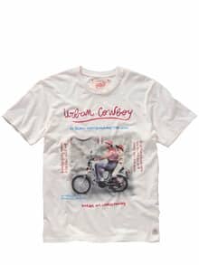 T-Shirt Photos naturweiß