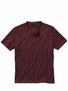 Stehkragen-Polo aubergine