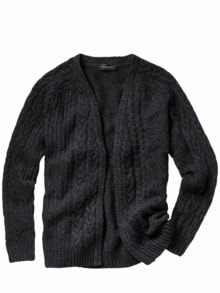 Alles-gegeben-Cardigan asphalt