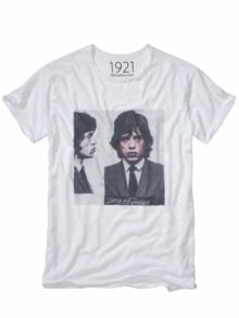 1921 Mick Jagger T-Shirt zahnweiß