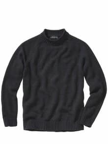 Nachthimmel-Mockneck nachtschwarz