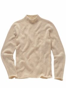 Grundform-Mockneck naturweiß