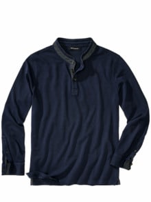 Urväter-Polo deep sea blue