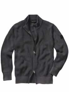 Schockfroster-Strickjacke frozen grey