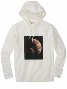 Raumfahrt-Hoodie sondenweiß