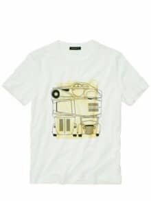 Phantom-T-Shirt weiß