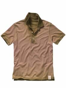 Poloshirt Double pistazienkern