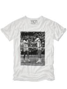 T-Shirt Borg & McEnroe tennisweiß
