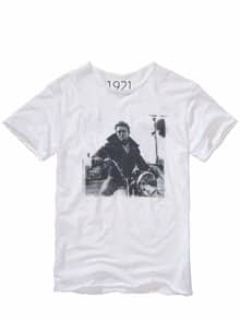 T-Shirt James Dean slubweiß