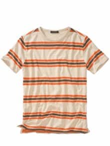 Happy-Stripes-T-Shirt oranje