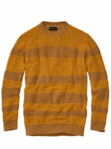 Keine-Konventionen-Pullover senf