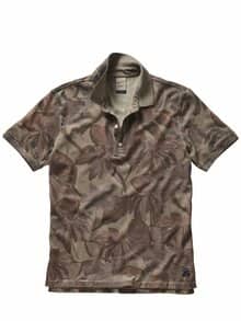 Poloshirt Press olive/tabakblatt