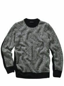 Narrativ-Pullover schwarzweiß