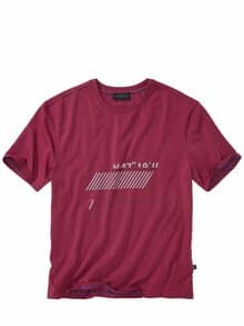 Zeitsprung-T-Shirt oxidrot