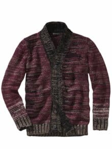 Mouline-Cardigan purpur/steinbrech