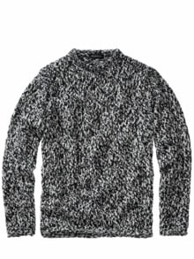 Wollbollwerk-Pullover zebra