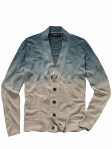 Ombre Cardigan lagune