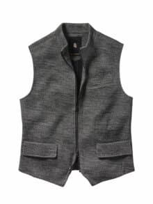 Zipper-Weste graphit