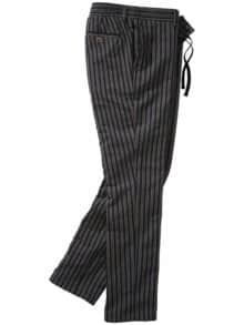 Blackbeard-Chino navy-braun-gestreift