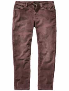 Solidarische Cordjeans pflaume