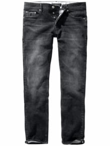 Schlanke Selvedge-Jeans grillkohle