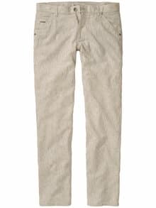 Ecru-Epilog-Hose ecru-gestreift
