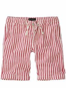 Sehenswert-Shorts merlot-streifen