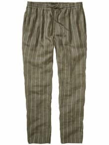 Seebrise-Leinenhose olive
