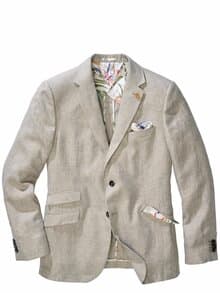 Toskana-Leinenanzugsakko toskana-grau