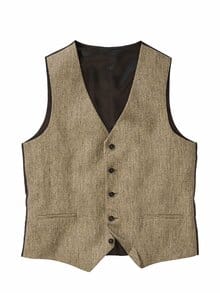 Pointillismus-Anzugweste rotisseursenf