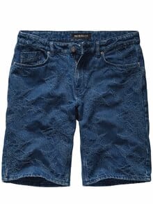 Jacquard-Shorts denimblau