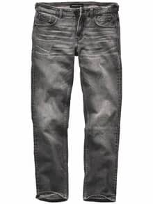 Raster-Jeans grillkohle