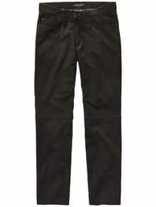 Berg-und-Tal-Lederjeans kaffeebraun
