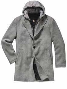 Chesterfield Plusminus-Mantel silbergrau