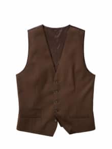 Power Move-Anzugweste kaffeebraun