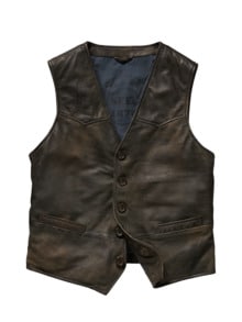 Keine-Klischees-Weste vintage-braun