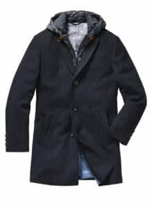 Kapuzenmantel Woolton nachtblau