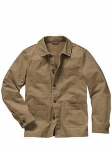 Werkbank-Hemdjacke tabakblatt