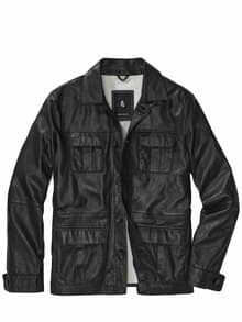 Lederjacket Eterna Notte nachtschwarz