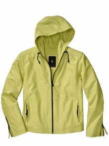 Statement-Lederjacke zitronengelb
