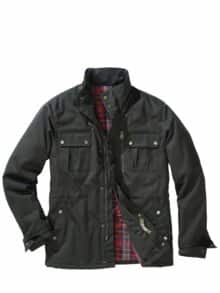 Gewachsene Jacke flaschengrün