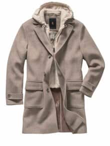 Cocooning-Mantel sandstein