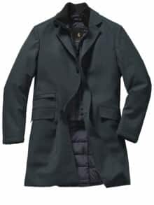 Streifzug-Mantel navy