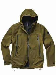 Vier-Wege-Softshelljacke olive
