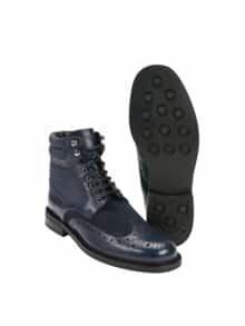 Jeans-Brogue-Boot navy