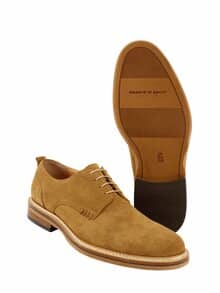 Wildleder-Derby karamellbraun